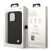 Etui BMW BMHCP14XSILBK iPhone 14 Pro Max 6,7 czarny/black Silicone Metal Logo